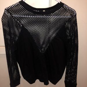 LF sweater with mesh